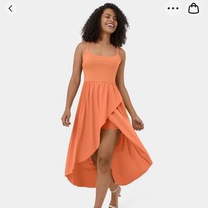Halara Breezeful Backless High Low Dress